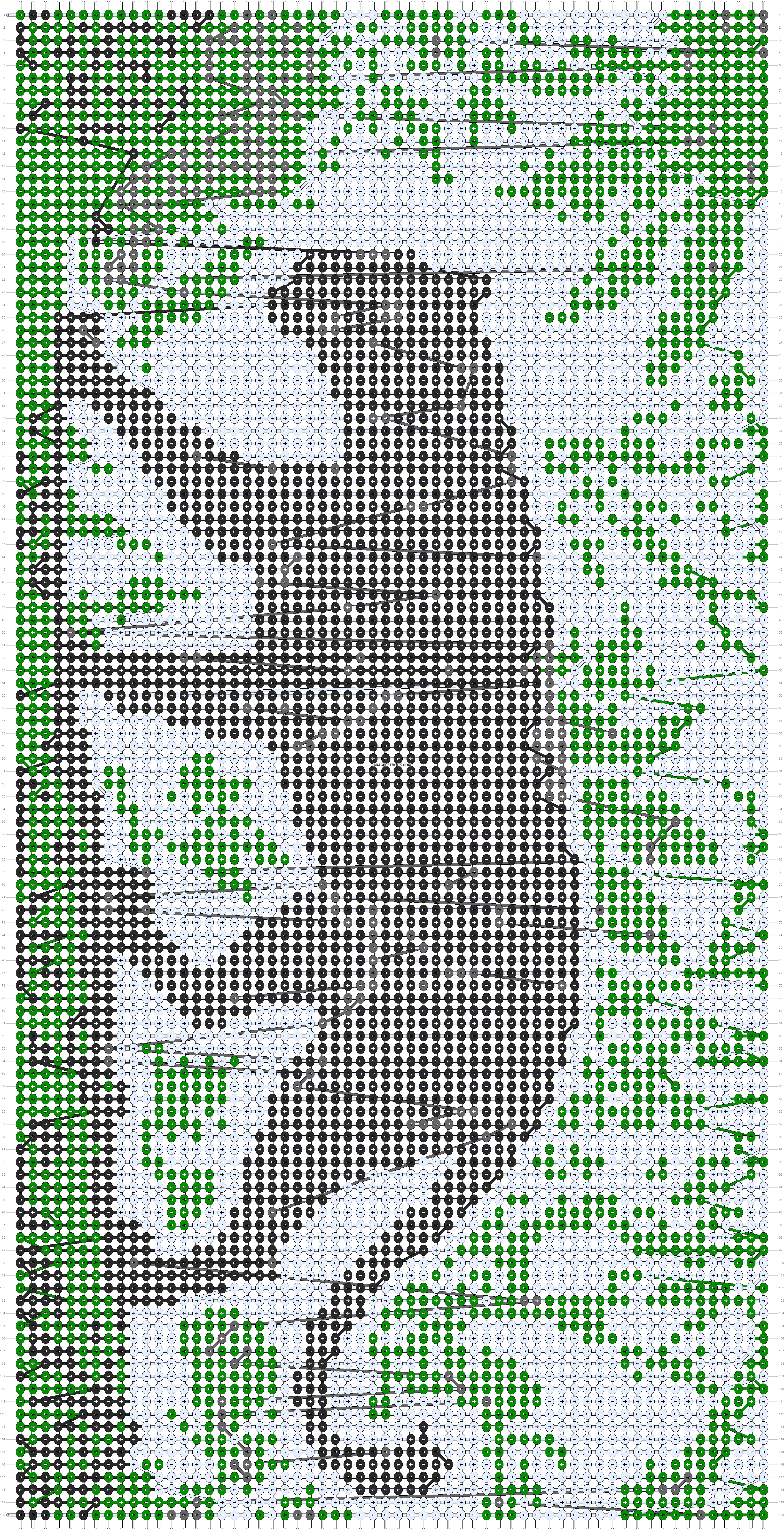 Alpha pattern #210009 pattern