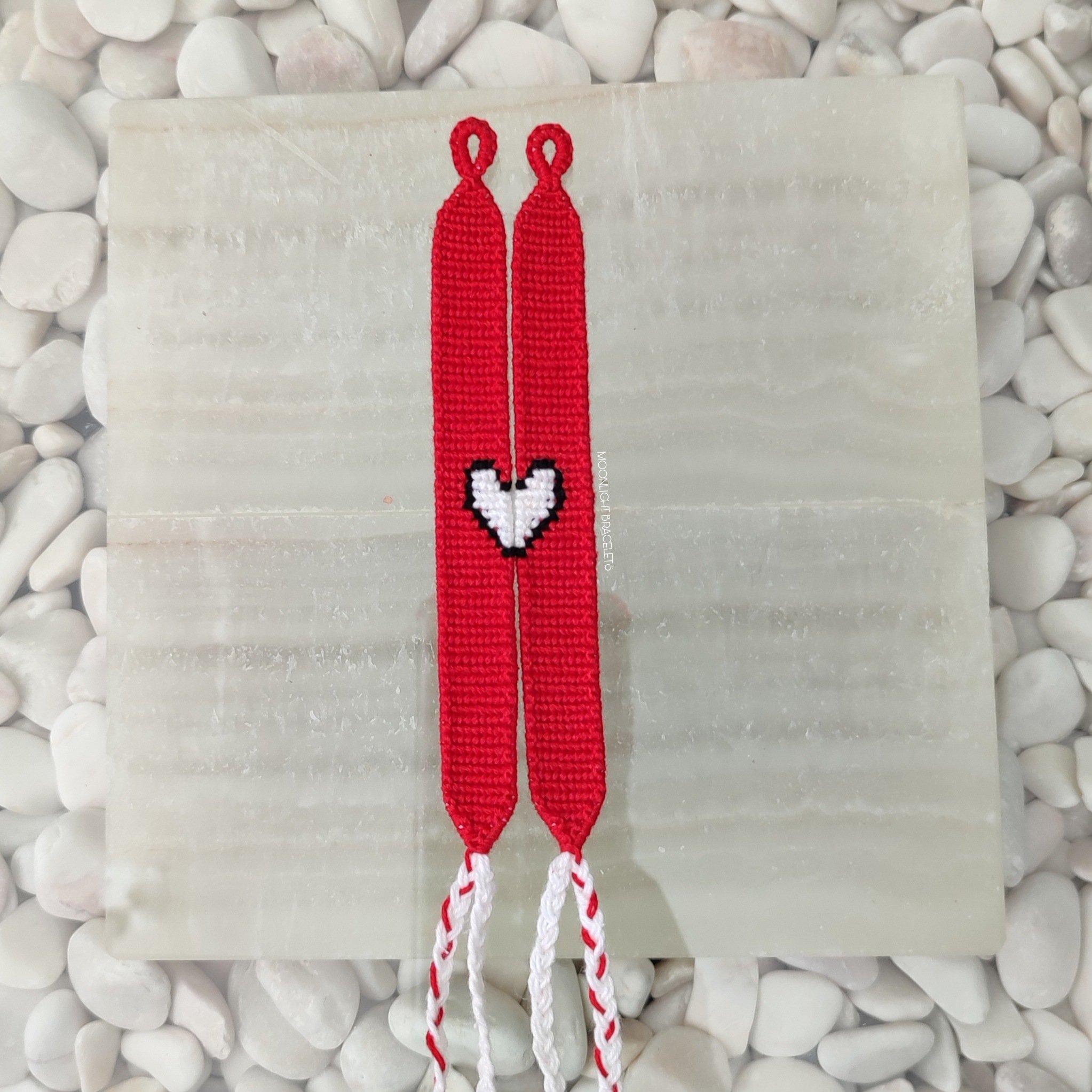 Mini hearts ❤️ pattern number 29315 #bracelet