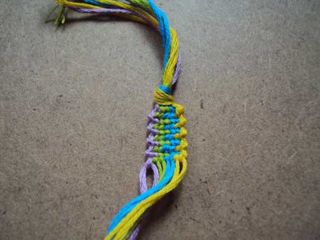 The knitted bracelet