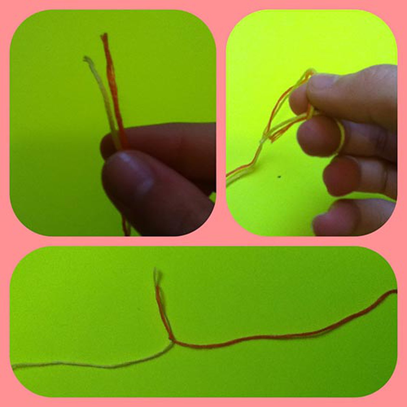 Recycled Embroidery Floss Bracelet tutorial BraceletBook