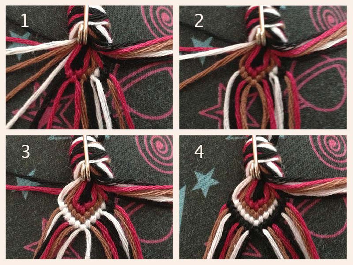 How to start a thicker bracelet (20+ strings) tutorial | BraceletBook