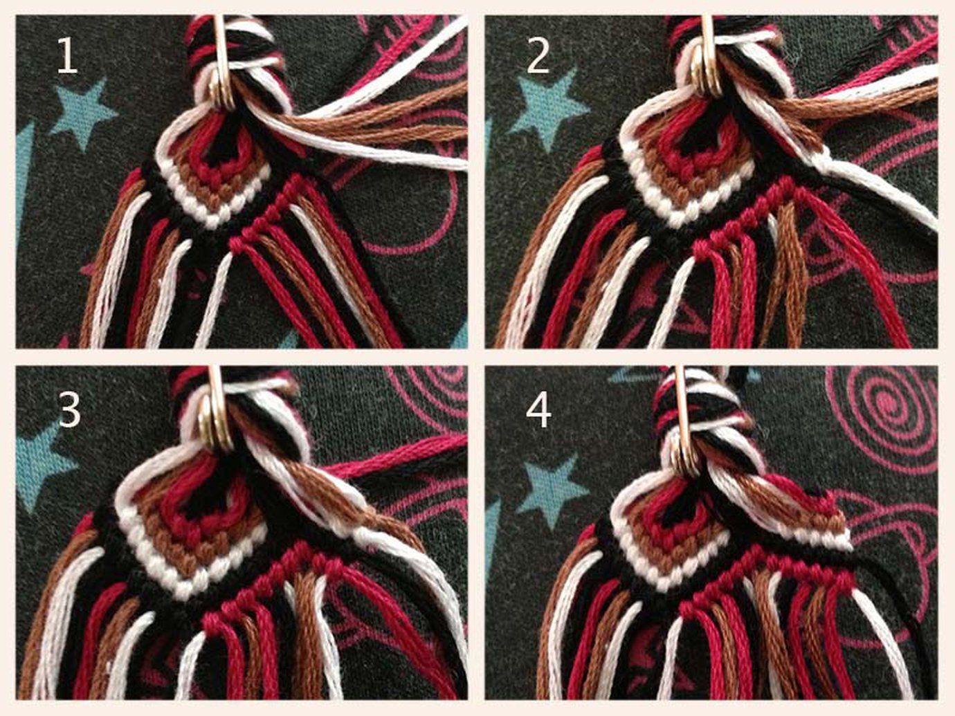 How to start a thicker bracelet (20+ strings) tutorial BraceletBook