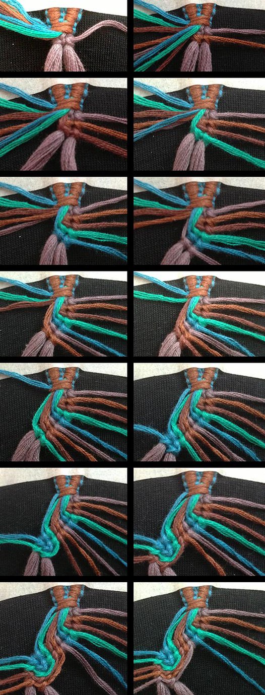 Peruvian wave bracelet tutorial BraceletBook