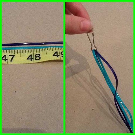 How to make a square knot boondoggle