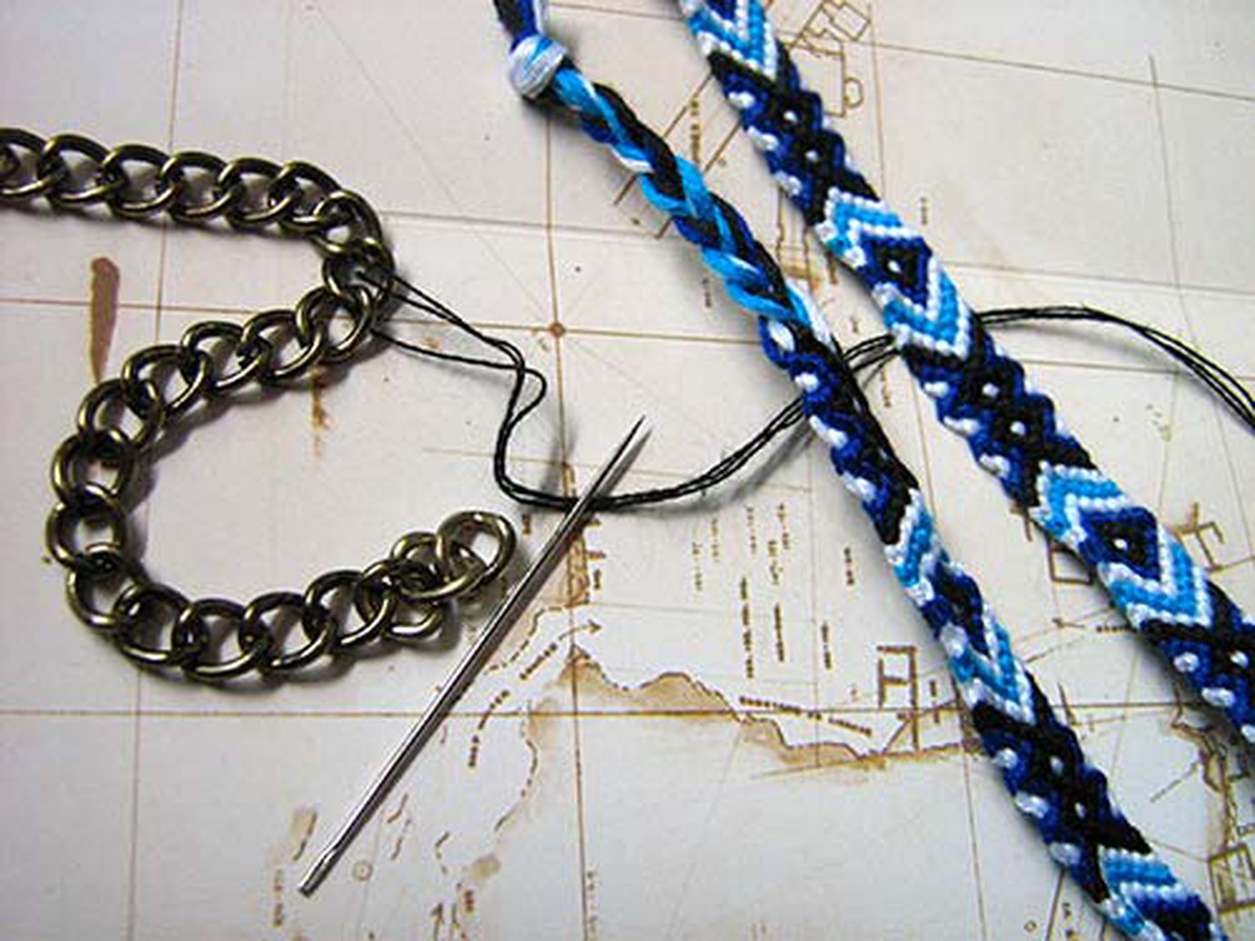 Chain Friendship Bracelet tutorial BraceletBook