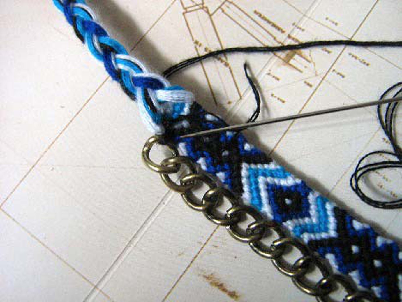 Chain Friendship Bracelet tutorial BraceletBook