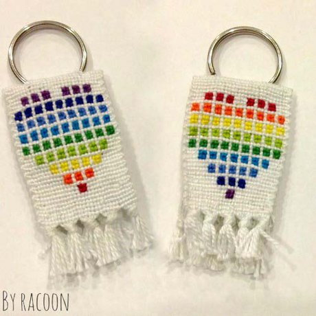 Double sided keychain