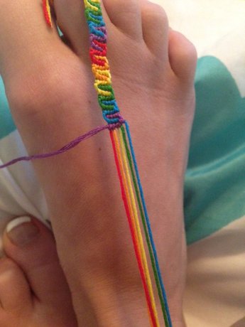 Rainbow Wave Bracelet - #15049 - Step 2