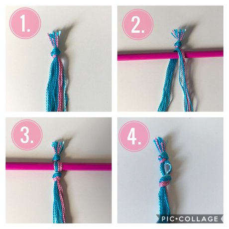 How To Make a Bracelet With a Bracelet Wheel - Step 2: Looping the end