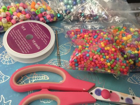 Elastic Beaded Bracelet Tutorial - What you will need