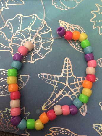 Elastic Beaded Bracelet Tutorial - Step 3