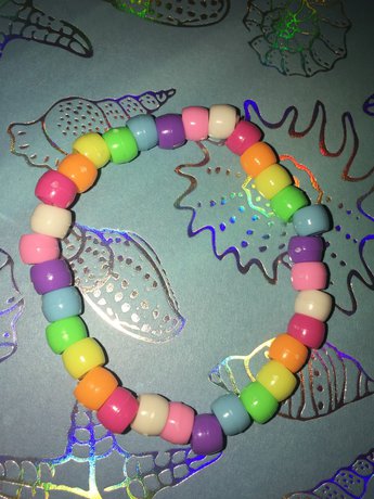 Elastic Beaded Bracelet Tutorial - Step 7