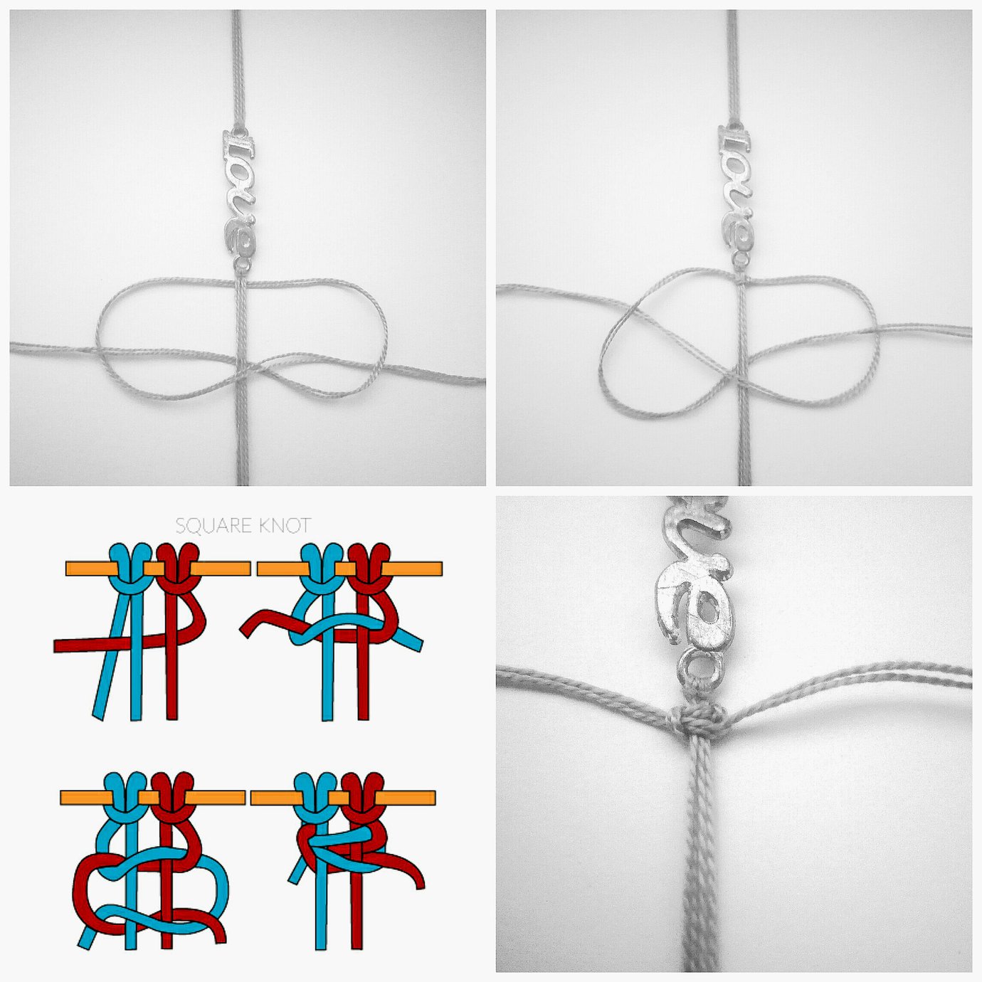 How to add charms to friendship bracelets tutorial BraceletBook