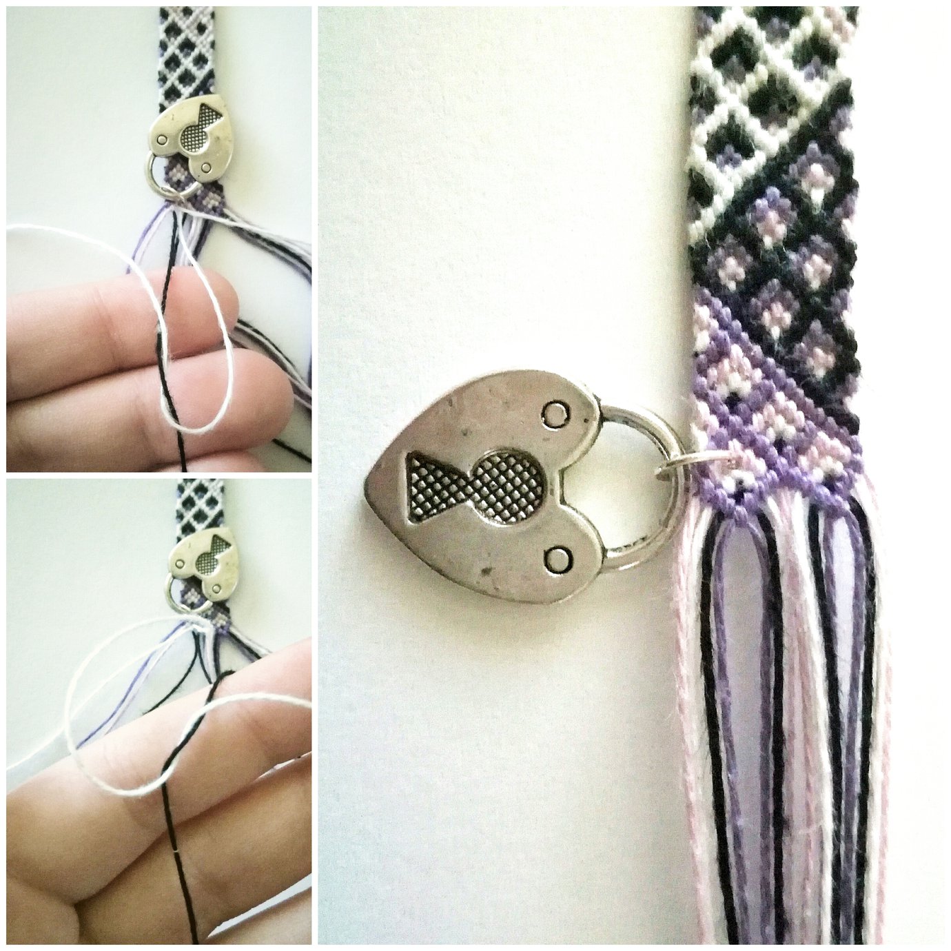 How to add charms to friendship bracelets tutorial BraceletBook
