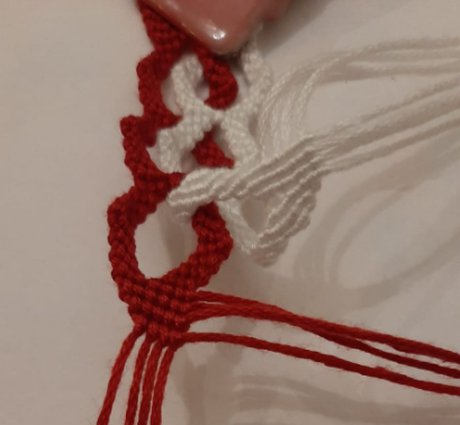 Linked Lace Bracelet - Step 12