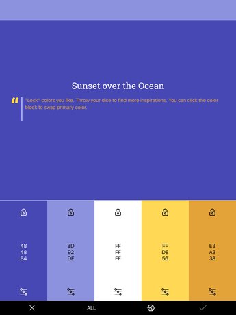 Guide to Picking Colour Combinations - Sunset over the Ocean