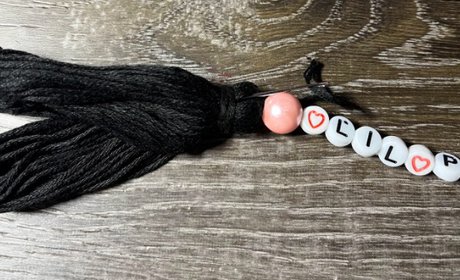 How to Make a Tassel with Beads - Step 7
