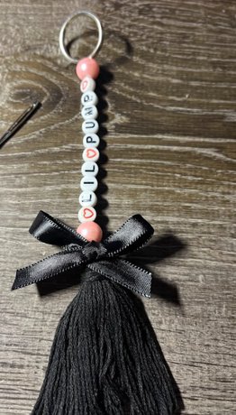How to Make a Tassel with Beads - Step 8
