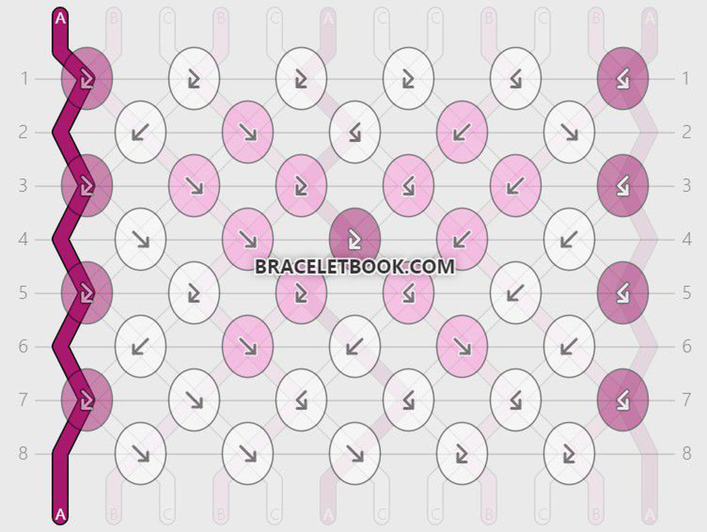 How to calculate string length in a normal pattern tutorial | BraceletBook