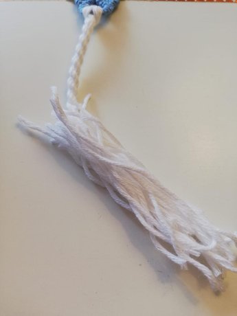 How To Make a Tassel On Your Bookmark! - Step 7