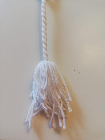 How To Make a Tassel On Your Bookmark! - Step 9