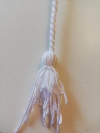 How To Make a Tassel On Your Bookmark! - Step 10