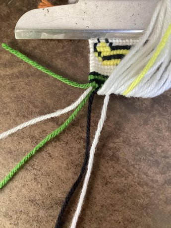 Flat Border Technique - Color change for photo 1 - Step 1