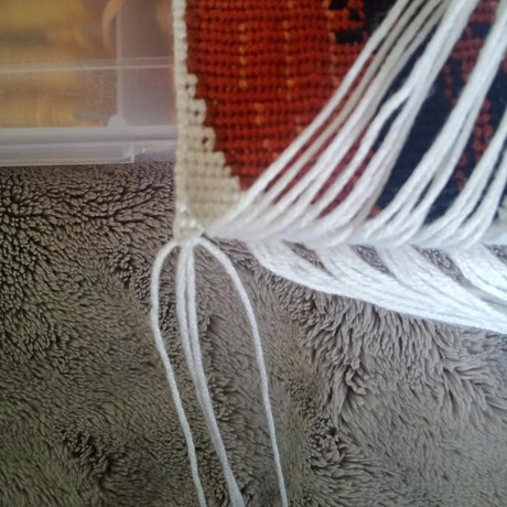 Macrame endings for alpha wallhangings & keychains - Step 3