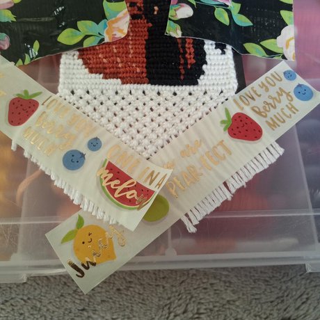 Macrame endings for alpha wallhangings & keychains - Step 7
