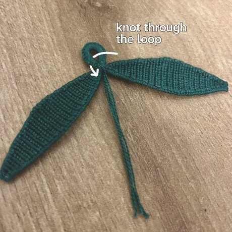 Lily of The Valley Keychain Tutorial - Step 1 – attaching flowers to the leaf piece