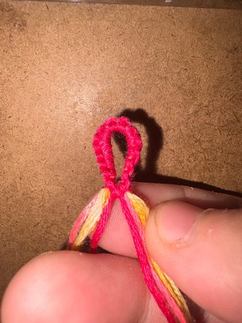Woven Teardrop Bracelet Tutorial - 5.