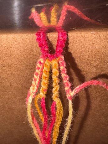 Woven Teardrop Bracelet Tutorial - 10.
