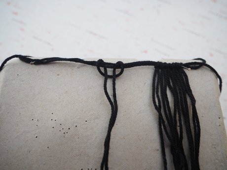 Emerald and Diamond Ring - Step 2: Add base string