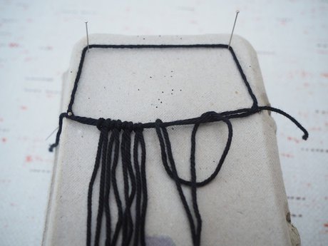 Pipe Knotting - Step 2: Add base string