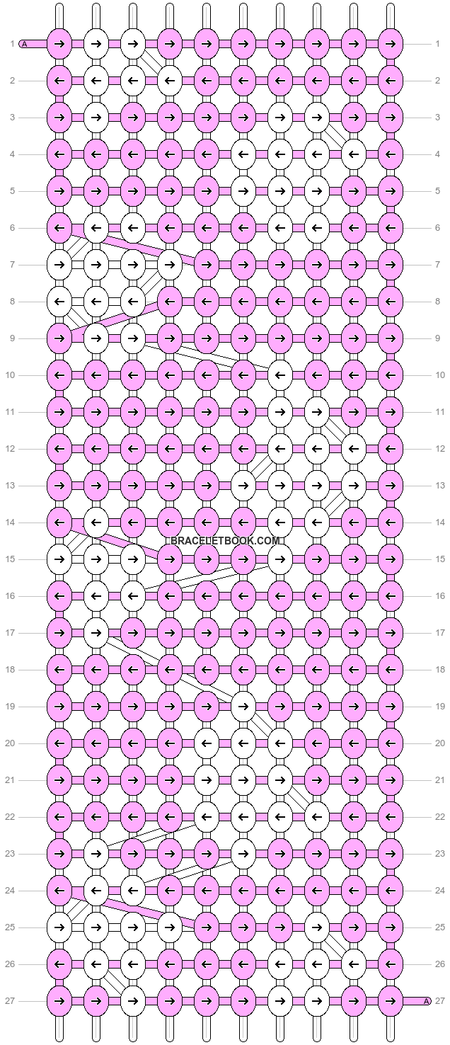Alpha pattern #9262 variation #9251 pattern