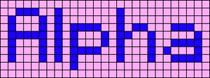 Alpha pattern #696 variation #11575