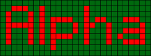 Alpha pattern #696 variation #15554