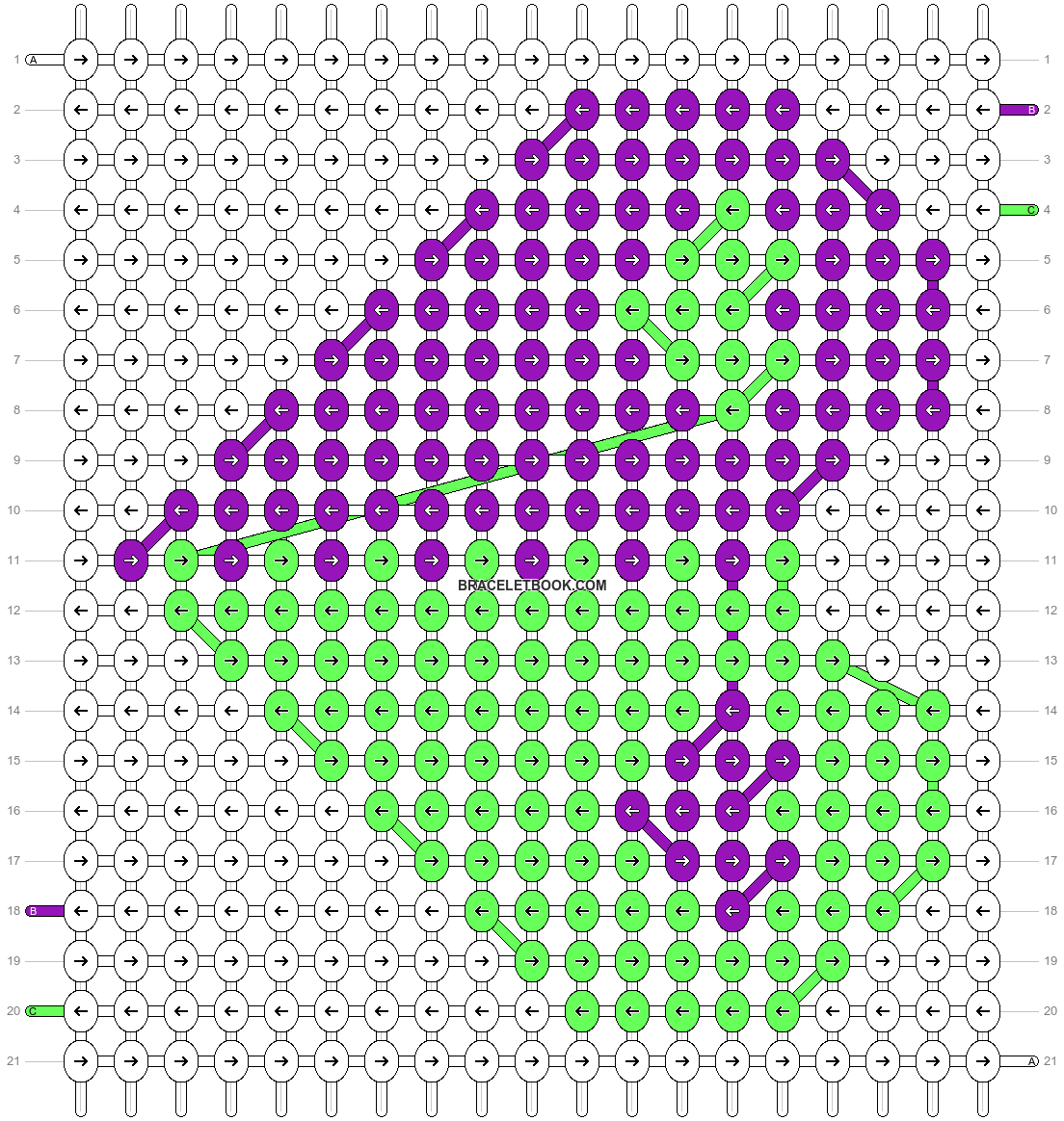 Alpha pattern #11049 variation #15781 pattern
