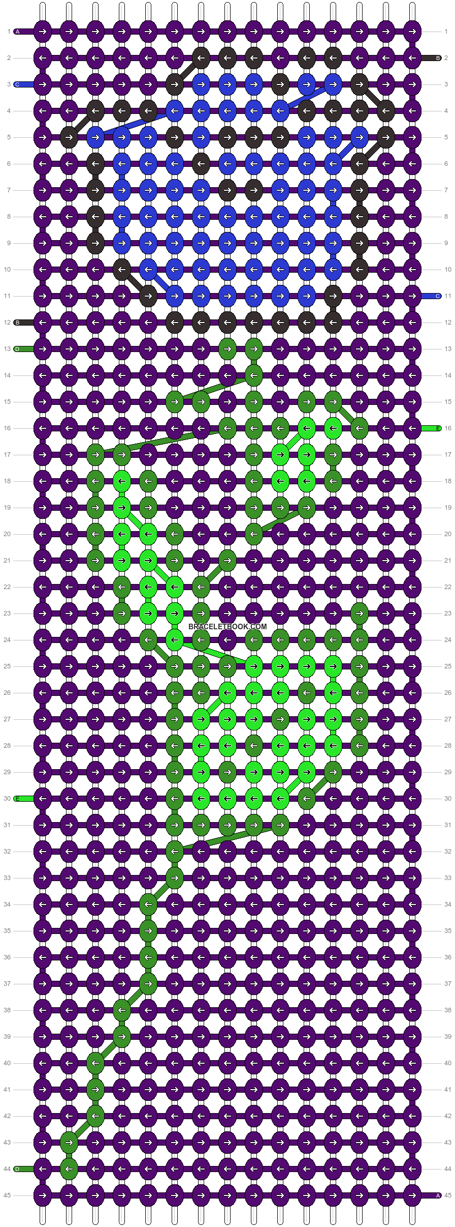 Alpha pattern #5430 variation #23596 pattern