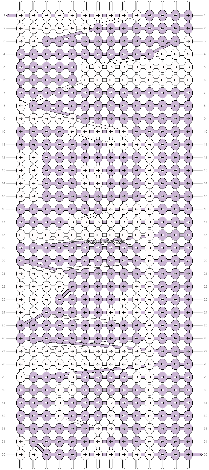 Alpha pattern #10616 variation #26819 pattern