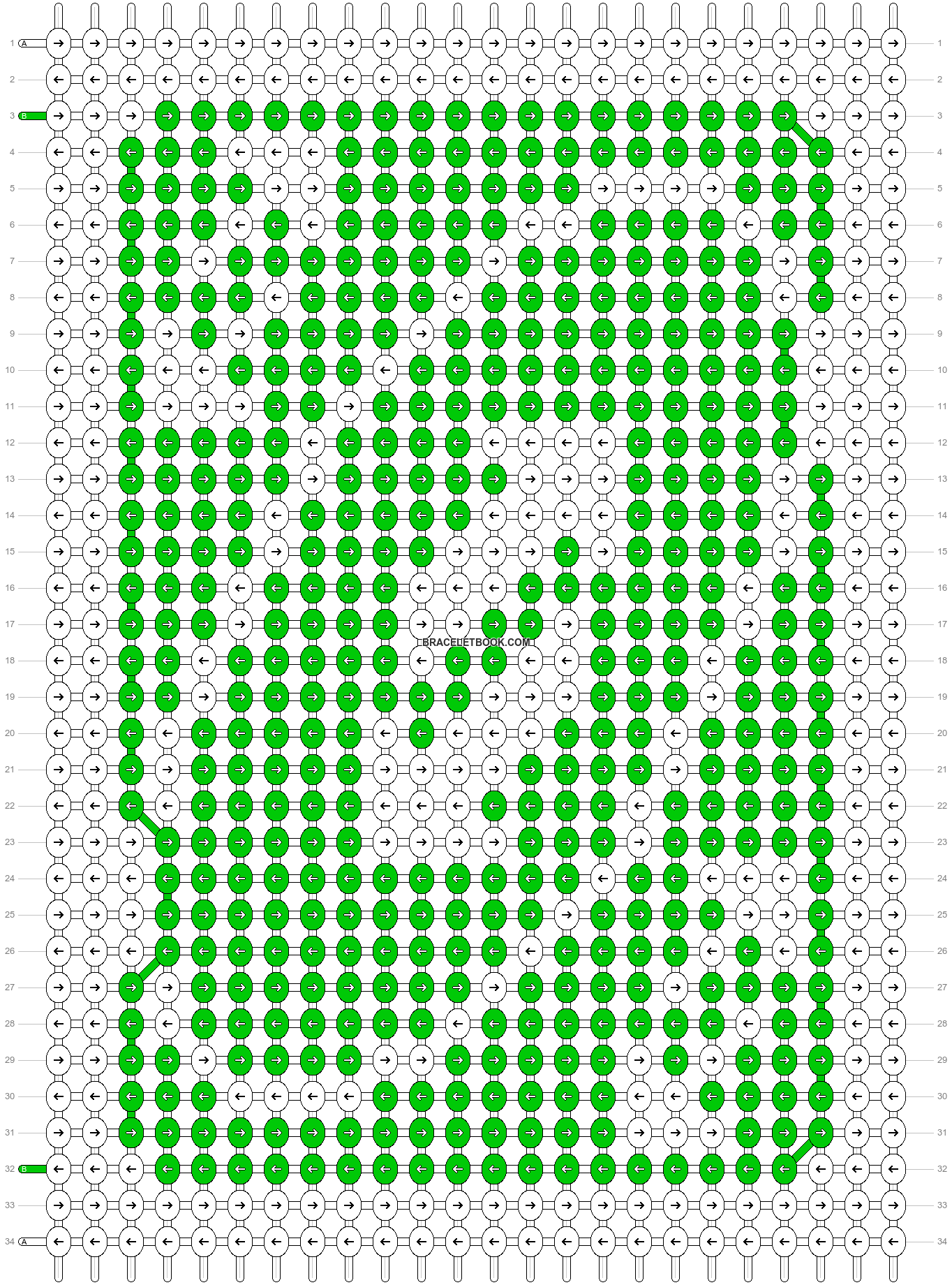 Alpha pattern #29409 variation #27219 pattern