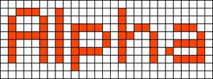 Alpha pattern #696 variation #37502