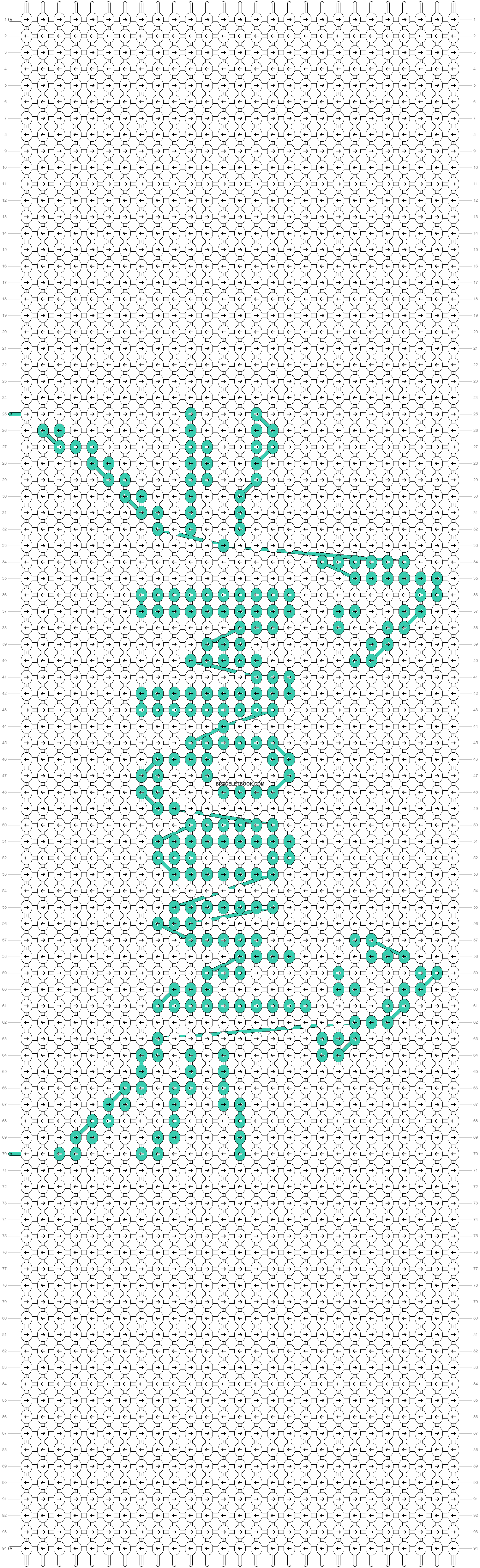Alpha pattern #31213 variation #44451 pattern