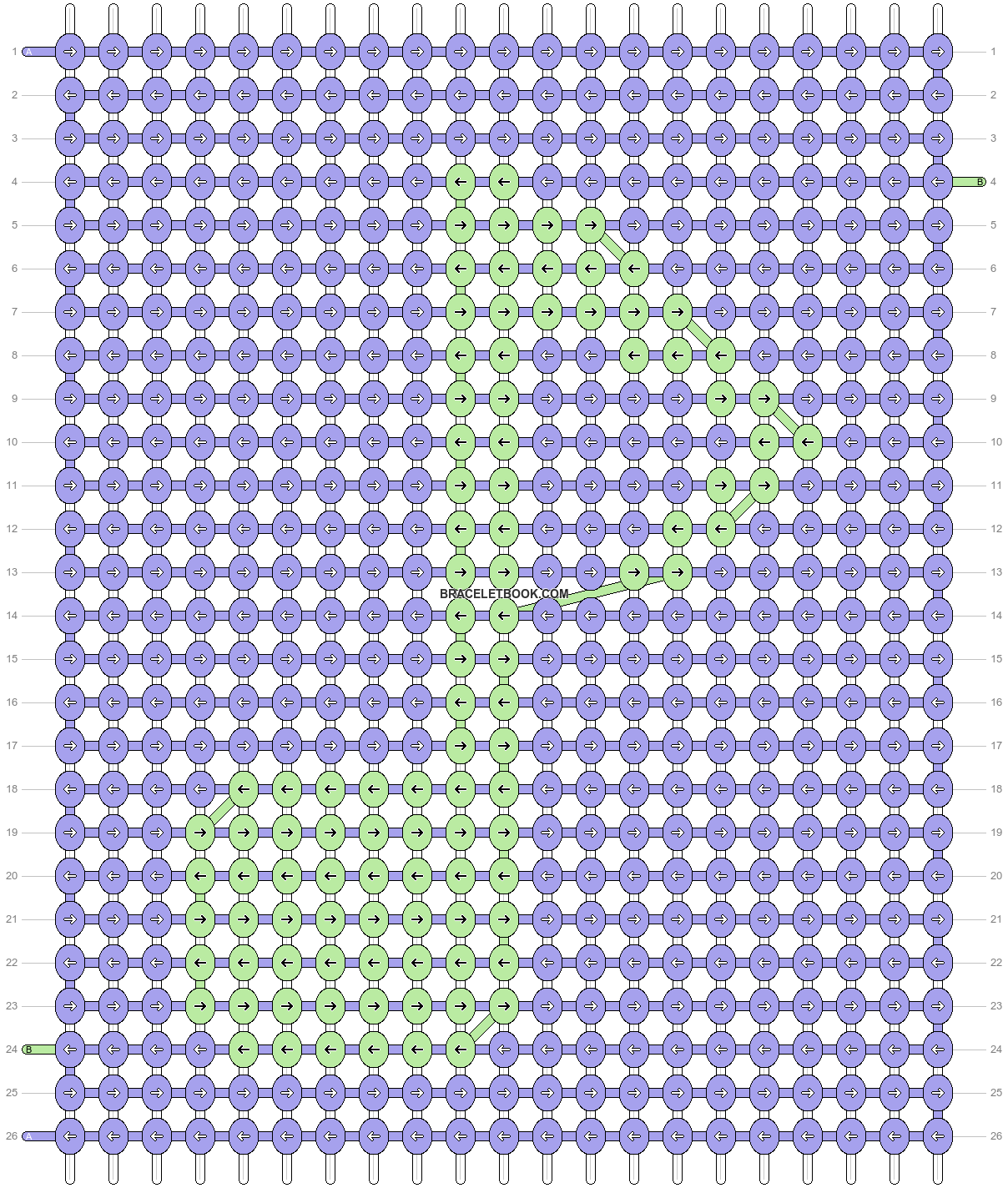 Alpha pattern #646 variation #52585 pattern