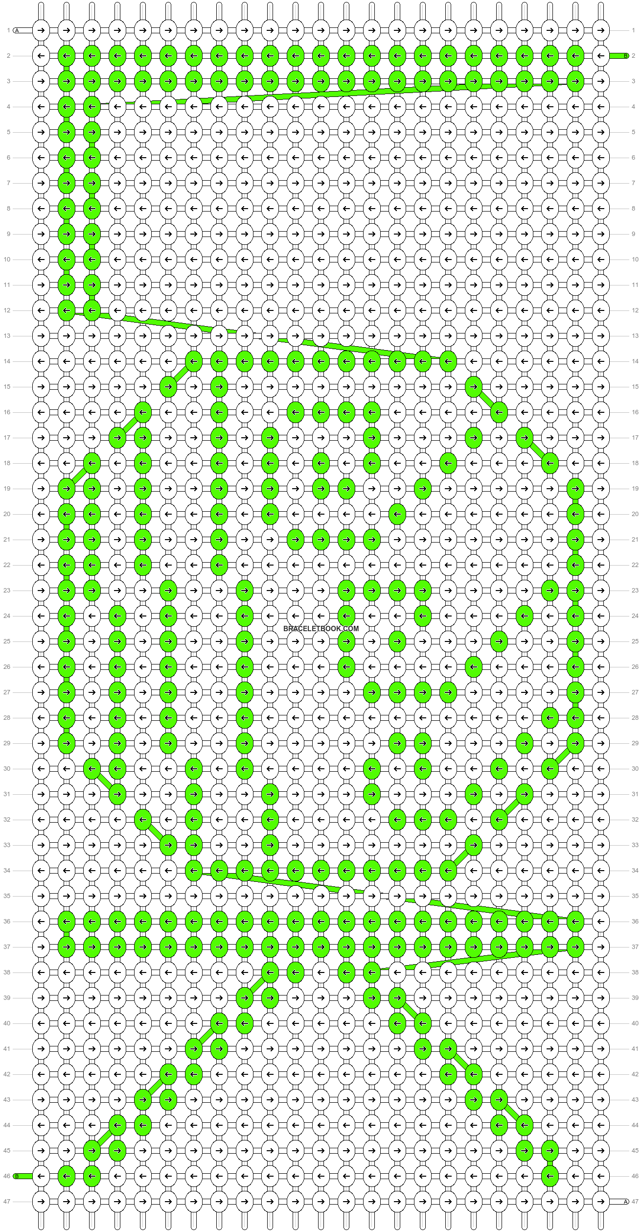 Alpha pattern #55145 variation #95152 pattern