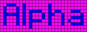 Alpha pattern #696 variation #107581