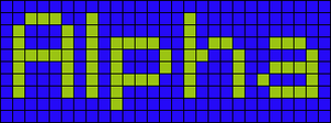 Alpha pattern #696 variation #145769