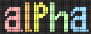 Alpha pattern #1239 variation #165575