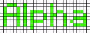 Alpha pattern #696 variation #228766