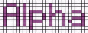 Alpha pattern #696 variation #228768